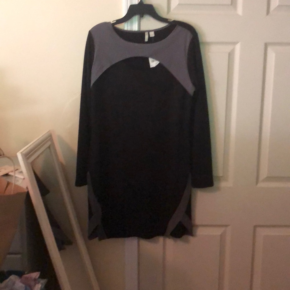 Black and grey dress